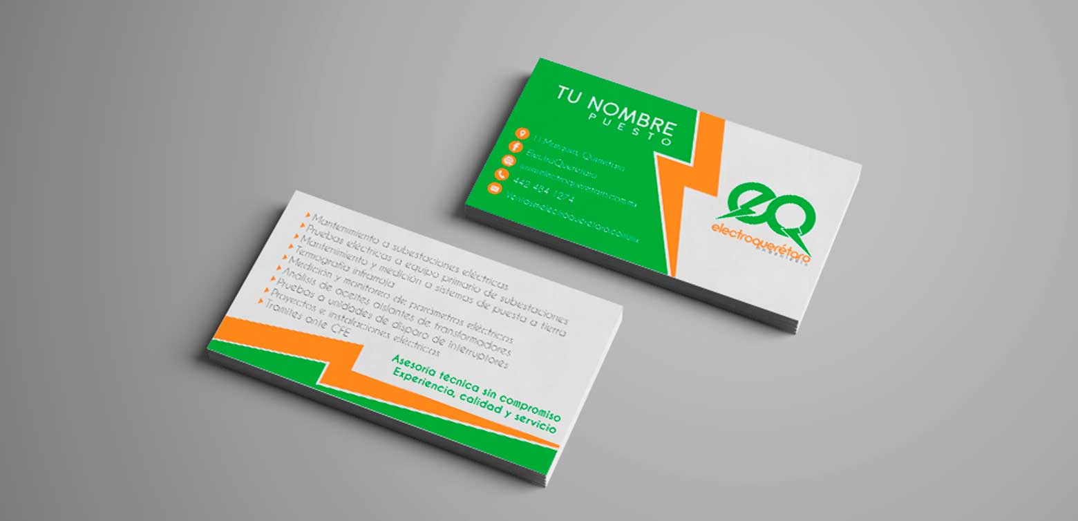 Diseño gráfico identidad corporativa imagotipo mascota tarjetas Electroquerétaro