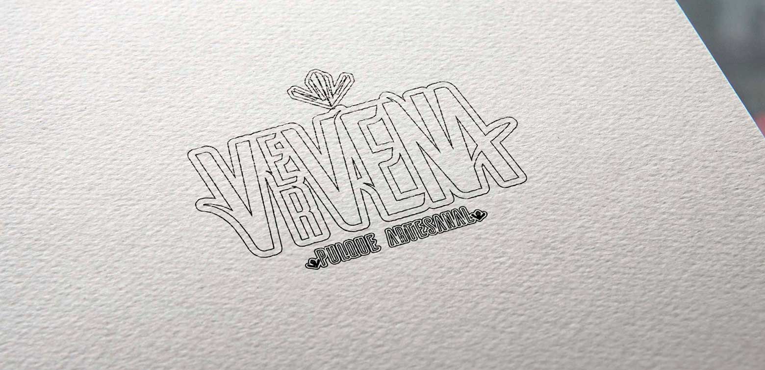 Agencia de publicidad diseño gráfico diseño imagotipo bebida alcohólica Vervena 