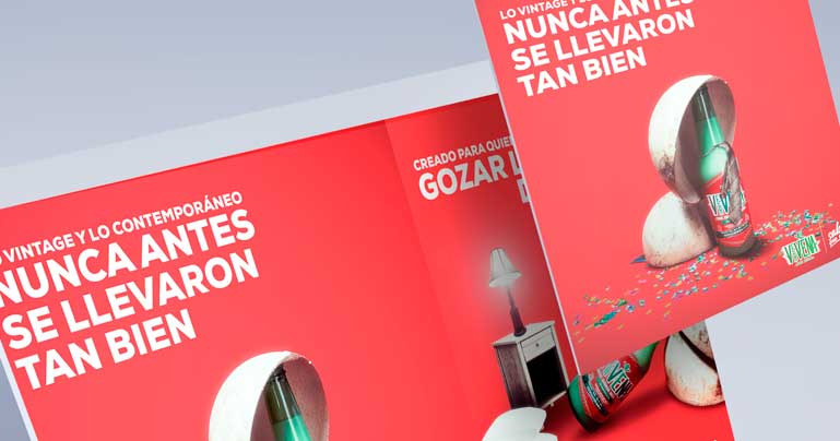 Agencia de publicidad diseño gráfico publicitario fotografía copywriting pulque embotellado vervena