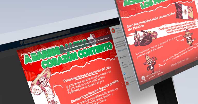 Agencia de publicidad diseño gráfico publicitario infografías ilustración pulque embotellado vervena